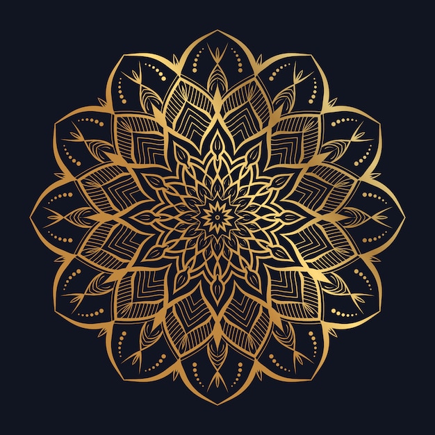 Vetor design de mandala de luxo