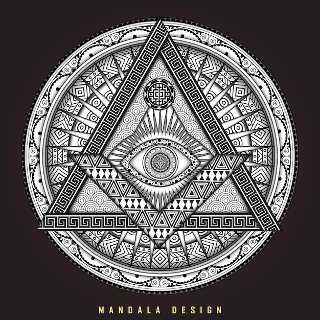 Design de mandala mítica