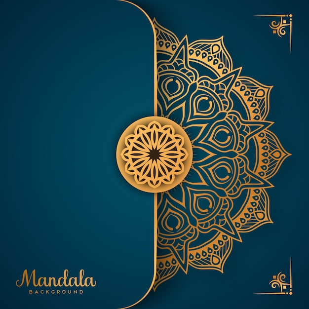 Design de mandala ornamental de luxo com fundo