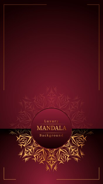 Design de mandala ornamental de luxo