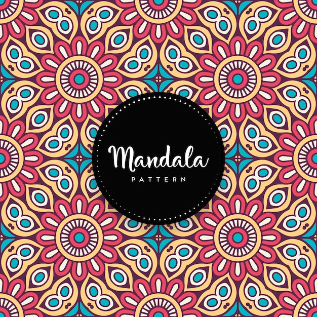 Vetor design de mandala ornamental de luxo