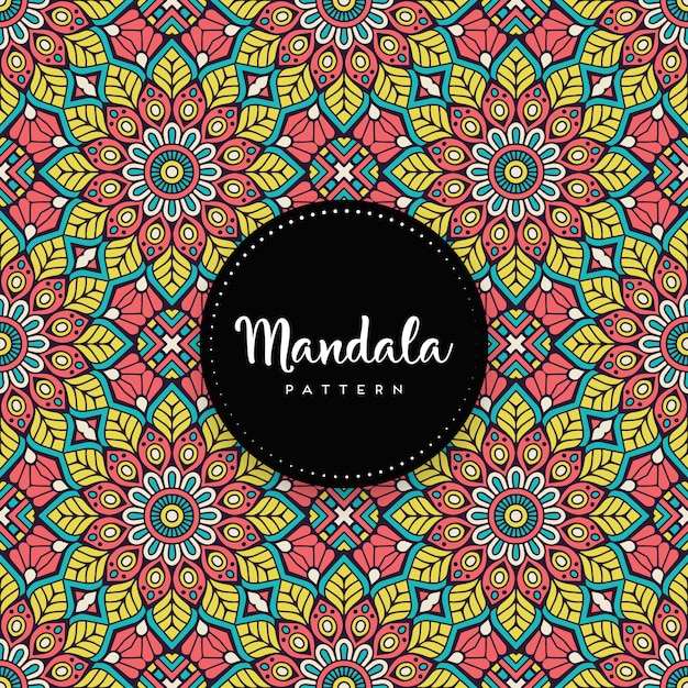 Vetor design de mandala ornamental de luxo