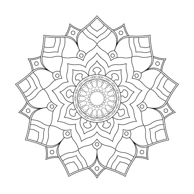 Design de mandala ornamental de luxo