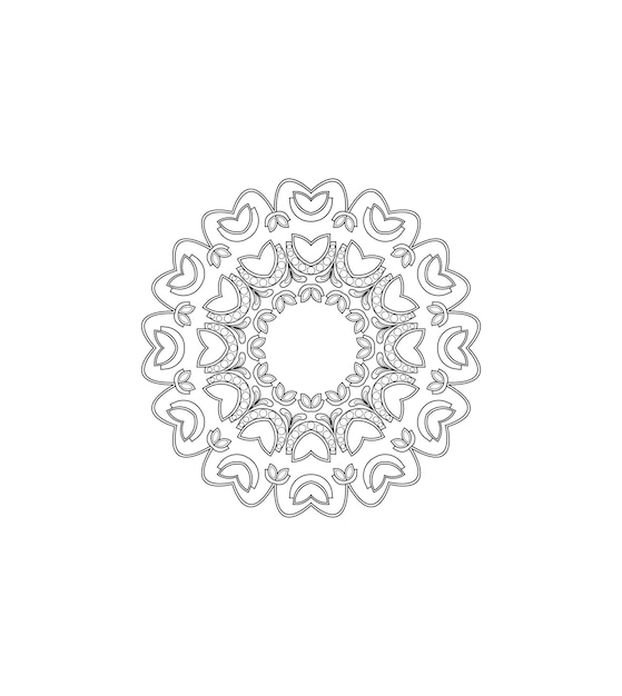 Vetor design de mandala simples