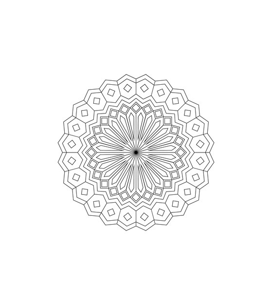 Vetor design de mandala simples