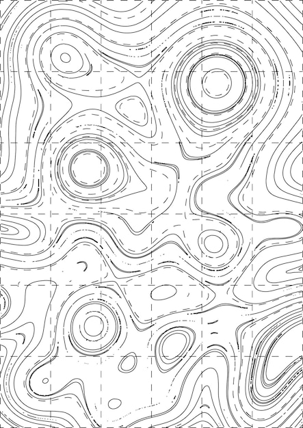 Design de mapa topográfico