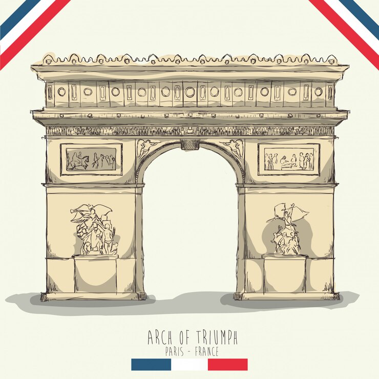 Vetor design de marcos de paris