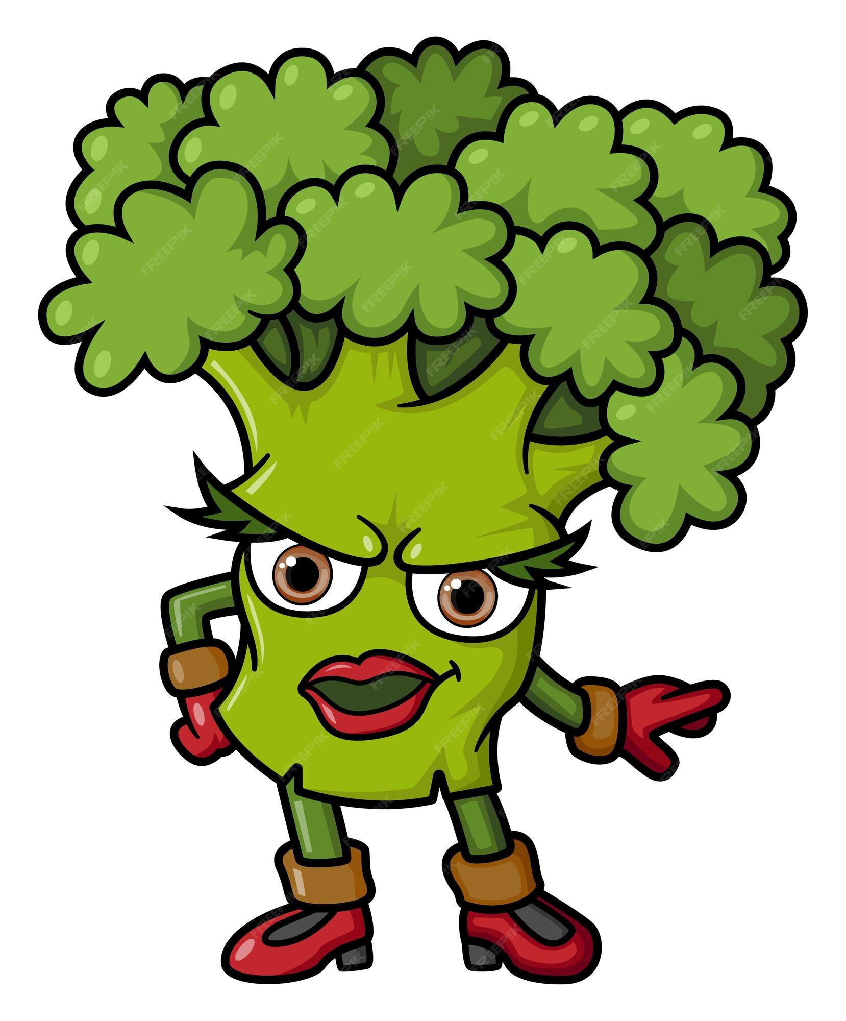 Personagem De Desenho Animado De Brócolis Vegetal Emoji Mascot Ilustração  do Vetor - Ilustração de mascotes, feliz: 220542072