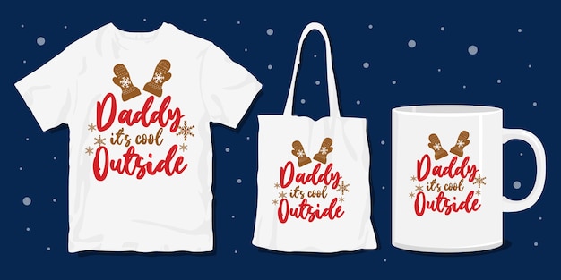 Design de mercadoria de t-shirt de natal