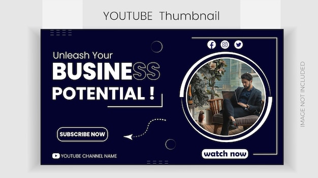 design de miniatura de canal do youtube