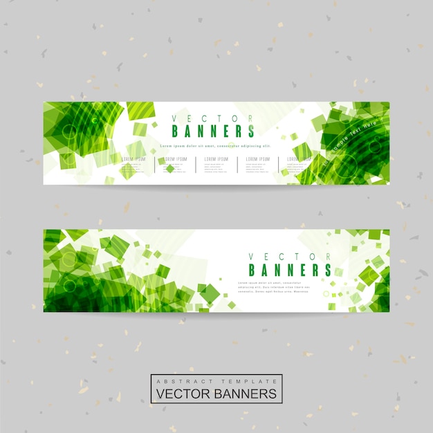 Vetor design de modelo de banner abstrato