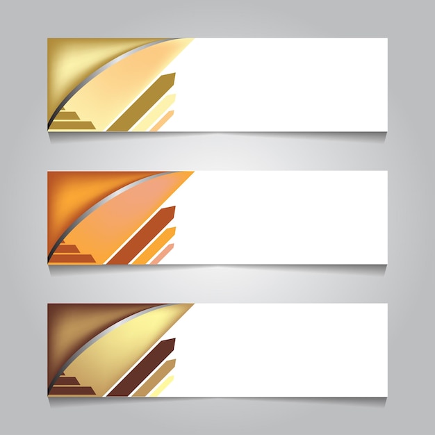 Design de modelo de banner de impressão de banner web de luxo dourado para promoção ou ilustração vetorial de pano de fundo