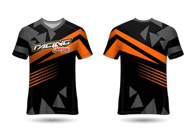 Design de modelo de camisa de esporte de corrida