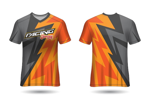 Design de modelo de camisa de esporte de corrida