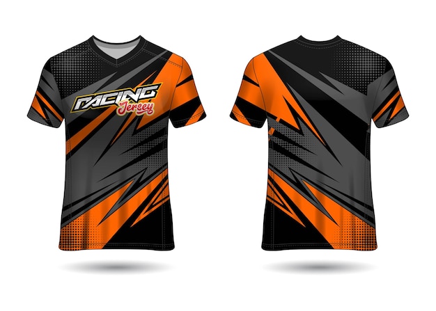 Design de modelo de camisa de esporte de corrida