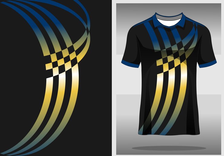 Vetor design de modelo de camisa de luxo