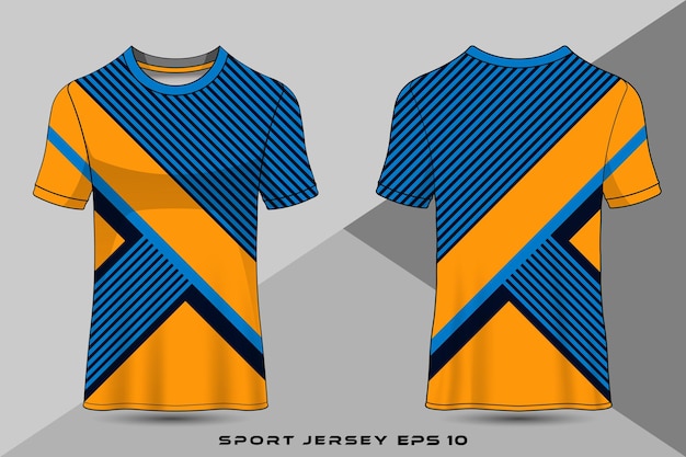 Vetor design de modelo de camisa esportiva