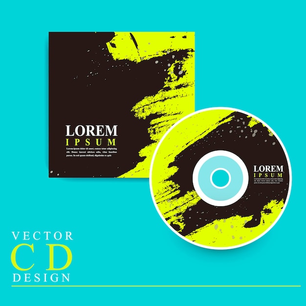 Design de modelo de capa de CD atraente