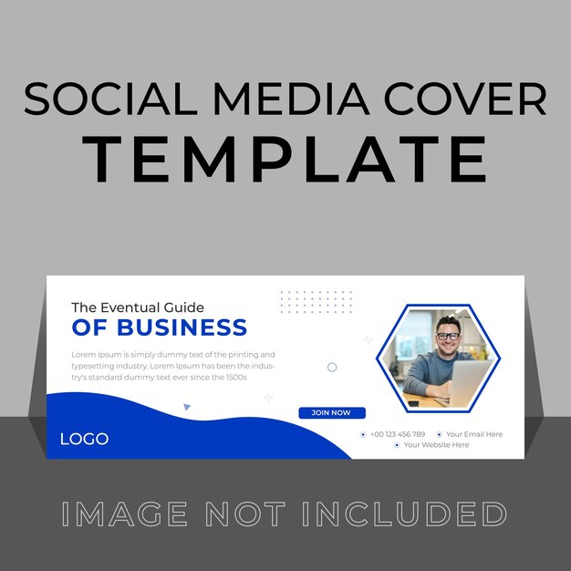Design de modelo de capa de facebook de mídia social