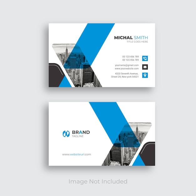 Design de modelo de cartão de visita profissional corporativo