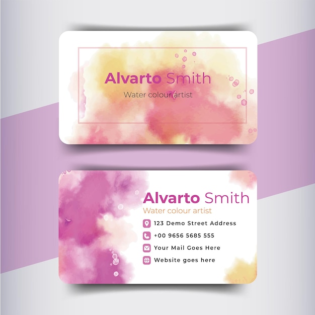 Design de modelo de cartão de visita único para usuários profissionais