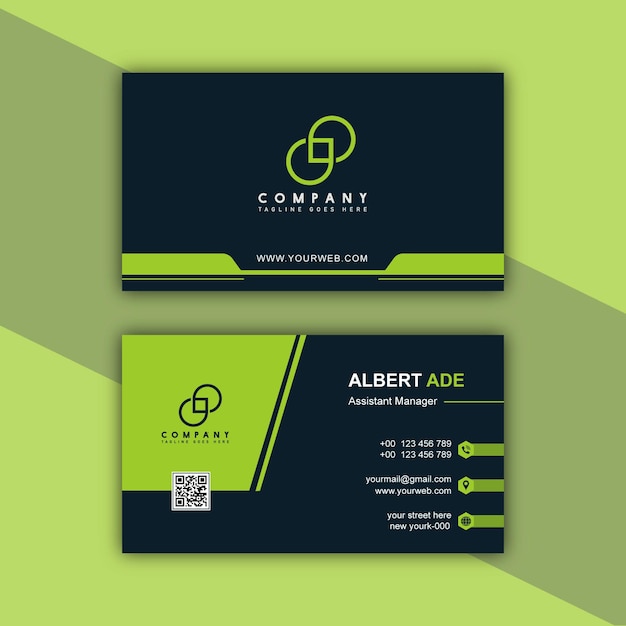 Design de modelo de cartão de visita