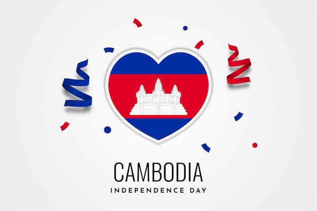 Design de modelo de celebração do dia da independência do camboja