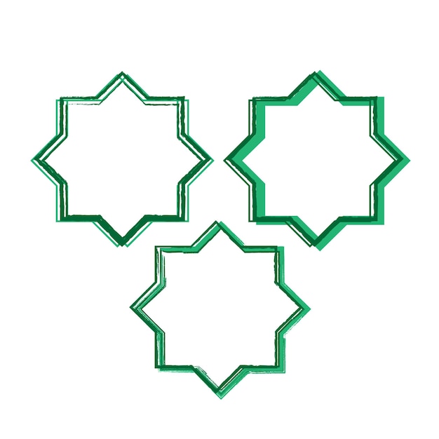 Design de modelo de estrutura islâmica verde