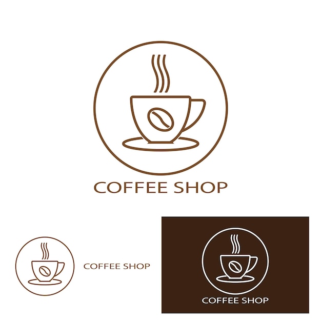 Design de modelo de ilustração vetorial de ícone de xícara de café