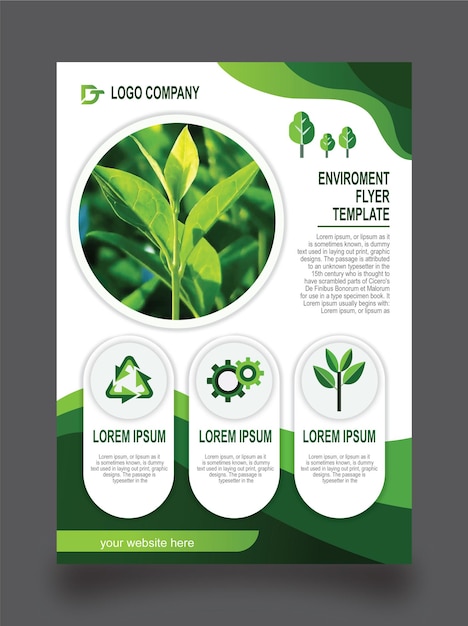 Vetor design de modelo de infografia de ecologia ilustração vetorial