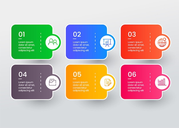 Design de modelo de infográfico de negócios