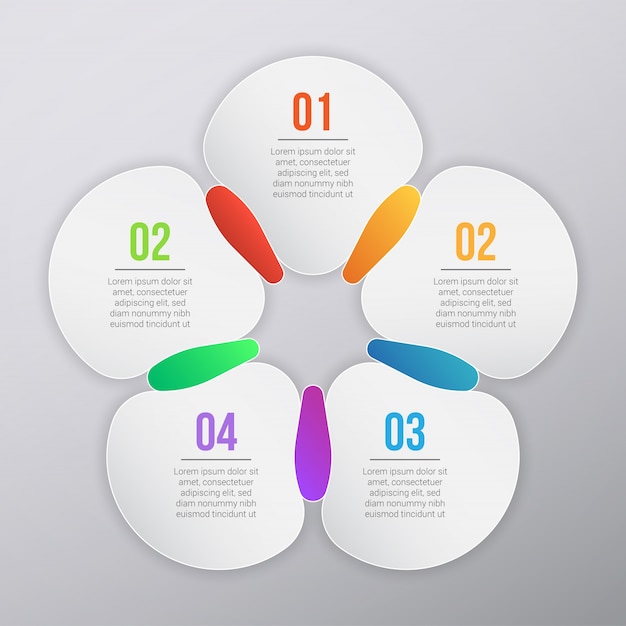 Design de modelo de infográfico
