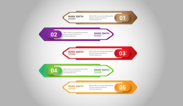 Vetor design de modelo de infográfico