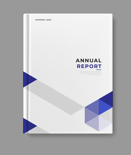 Design de modelo de livro de capa de relatório anual