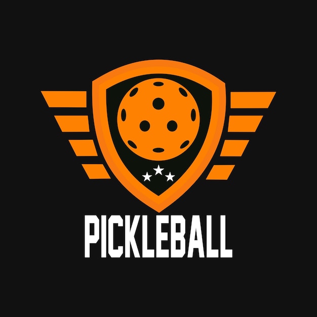 Design de modelo de logotipo de Pickleball Sports