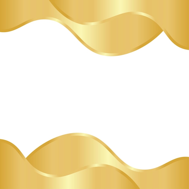 Vetor design de modelo de onda dourada
