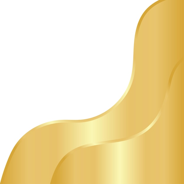 Vetor design de modelo de onda dourada