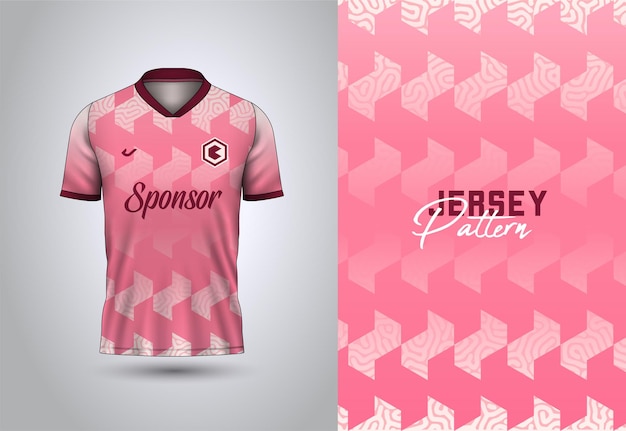 Design de modelo de padrão de esportes de camisa de futebol