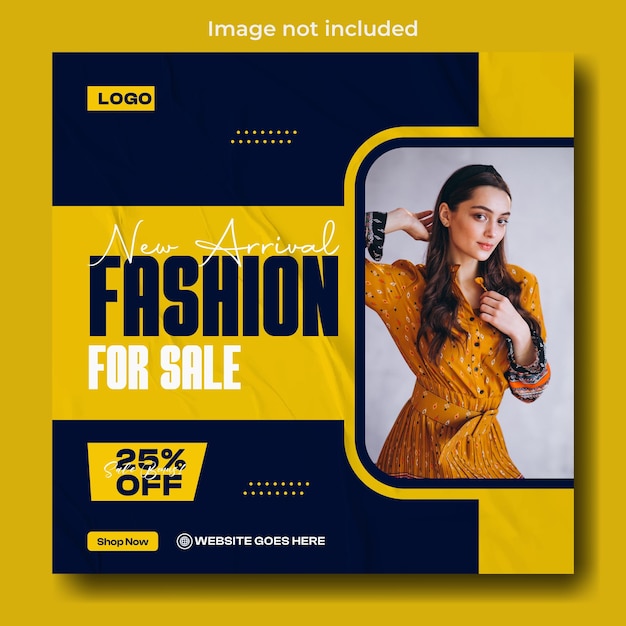 Design de modelo de postagem de mídia social de anúncios promocionais de venda