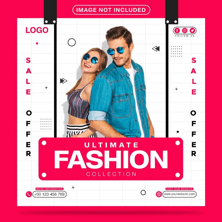 Design de modelo de postagem de mídia social Ultimate Fashion Collection