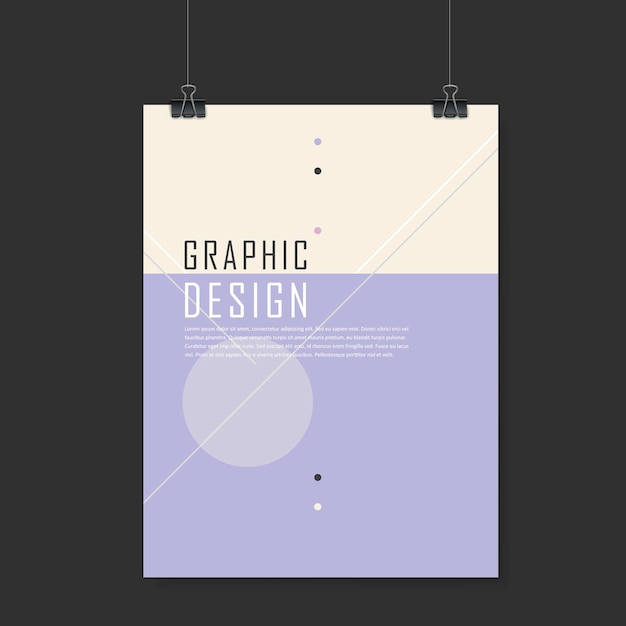 Design de modelo de pôster de simplicidade