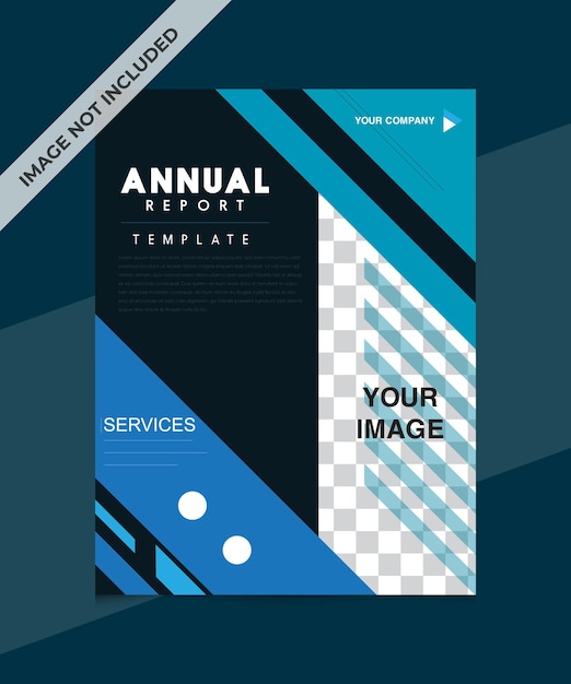 Design de modelo de relatório anual corporativo