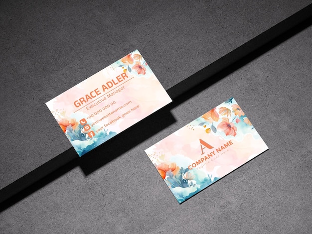 Design de modelo pronto para cartão de visita Natural Vibe