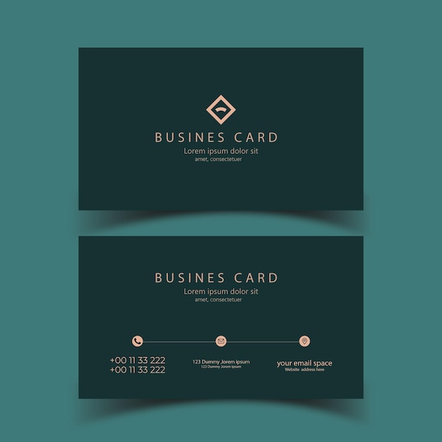 Design de modelo pronto para cartão de visita