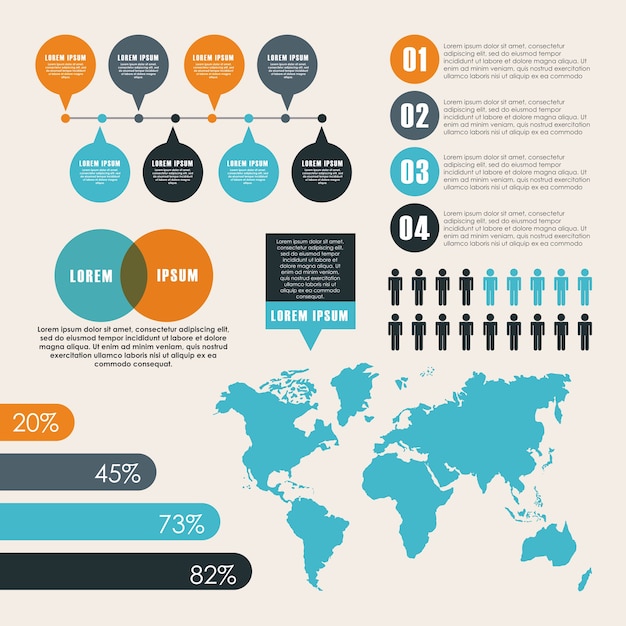 design de modelos de infográfico