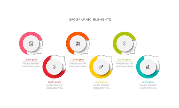 Design de modelos de negócios de infografias vetoriais