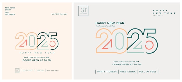 Design de número com linhas limpas e cores bonitas design com símbolos e significados específicos design premium vetorial de 2025