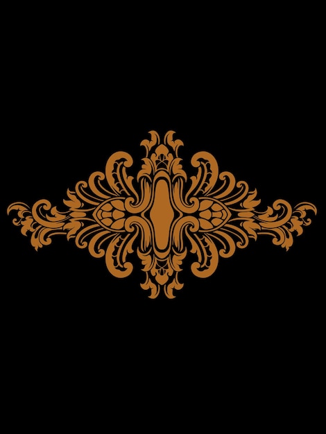 Design de ornamento gravado clássico para cor de vetor de cartão de luxo editável