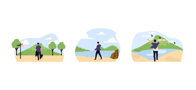 Design de Pacote Plano de Viagem Turística