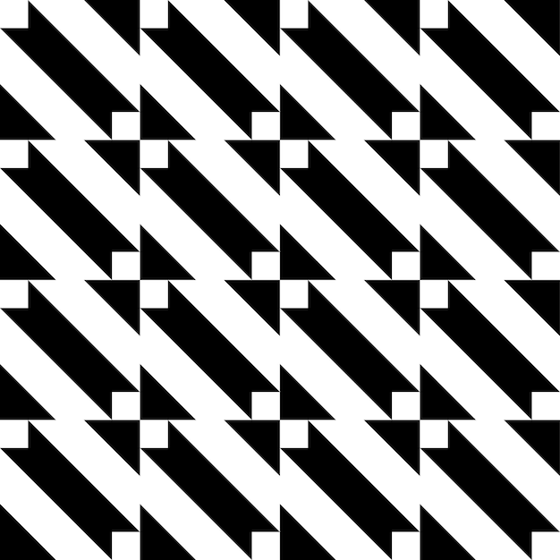 Design de padrão de arco preto e branco vetor grátis